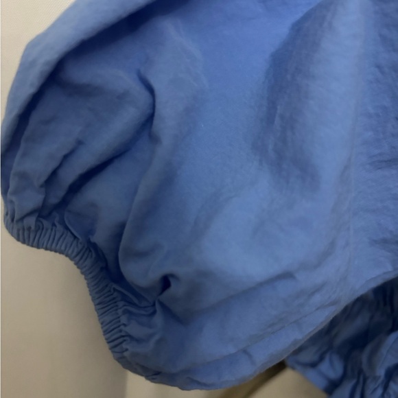 Zara Blue Off-Shoulder Blouse - Picture 4 of 5